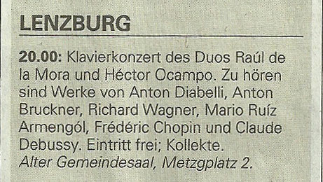 Aargauer Zeitung Agenda Lenzburg 2011